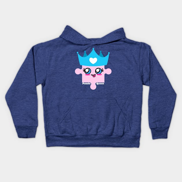 Puzzle Queen! Kids Hoodie by Mey Designs